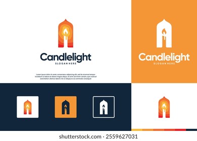abstract spirituality candle , serenity , balance , graphic vector template.