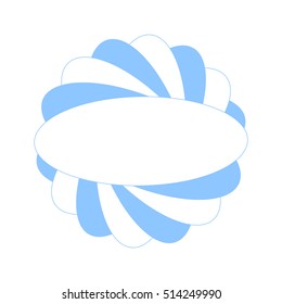 Abstract spirograph element. Vector spirograph.