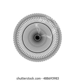 Abstract Spirograph element. Vector Illustration