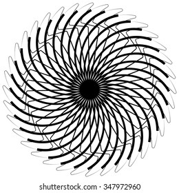 Abstract spirograph pattern / texture on white. Vector art.