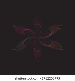 Fondo Abstractas de la flor de la estrella del Spirograph