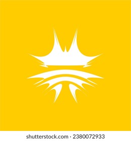 abstract splash animal bee logo symbol