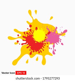 Abstract splash background.Vector banner with splats.