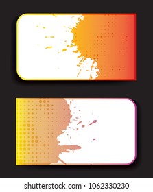 Abstract splash banner.