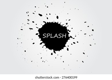Abstract splash banner for design use.Vector illustration.