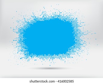 Abstract splash banner for design use.Vector paint splat.