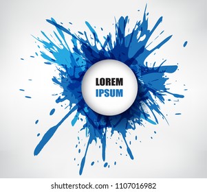 Abstract splash banner.Creative spatters background.