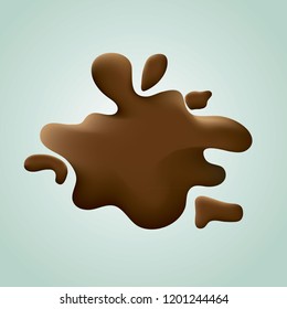 Abstract splash chocolate vector illustration