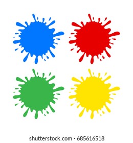 Abstract Splash Color Vector Design Image