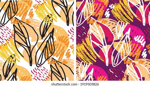 Abstract splash doodle pattern background. Template design sketch elements for poster, t-shirt design, pattern, background. Hand drawn splash doodle design elements. 