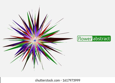 abstract splash floral light vector