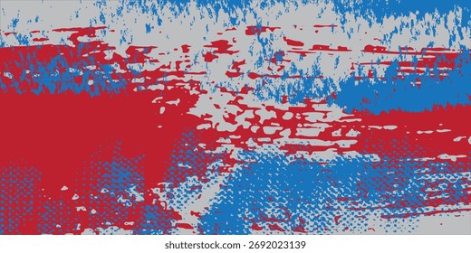 Abstrato Splash Grunge Vermelho Azul em Branco Fundo ilustração vetorial moderna eps 10