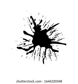 Abstract Splash of paint on a white background. Vector