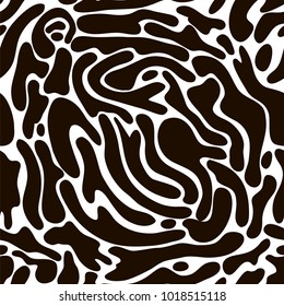 Abstract splash pattern with transparent background. This pattern is seamless and hand drawn and may be used for any surface, apparel, fabric design.