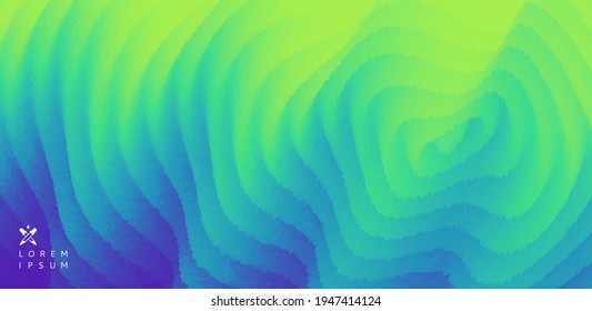 Abstracto salpicado de ondas. Antecedentes para banner, afiche, volante, tarjeta, portada o folleto. Ilustración vectorial ondulada 3D. 
