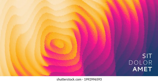 Abstracto salpicado de ondas. Antecedentes para banner, afiche, volante, tarjeta, portada o folleto. Ilustración vectorial ondulada 3D. 