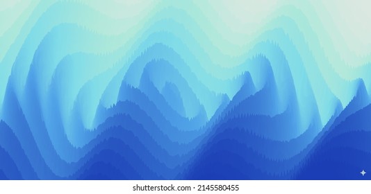 Abstract splash with ripples. Background for banner, poster, flyer, card, cover or brochure. 3D wavy vector illustration. 