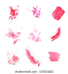 Abstract Splash Set for Design Use. Vector Illustration
