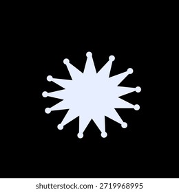 Abstrato forma de splash no estilo de ilustração plana para gráficos decorativos. Ótimo para planos de fundo, sotaques, layouts criativos, cartazes e designs.