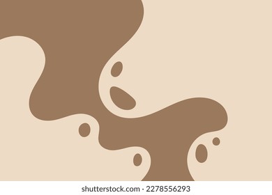 Resumen de las formas de salpicadura y los puntos de fondo. Ilustración de fondo de ondas líquidas simples