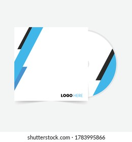 Abstract splash style cd cover design template vector