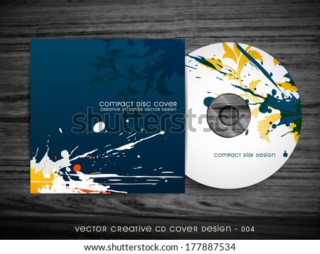 abstract splash style cd cover design