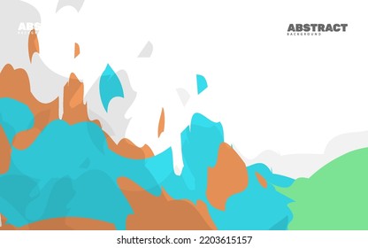 Abstract splash watercolor background vector