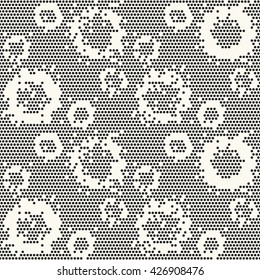 Abstract splashed bubbles on dotted textured background. Seamless pattern.