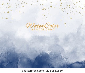 Abstract splashed watercolor background. Design for your cover, date, postcard, banner, logo.