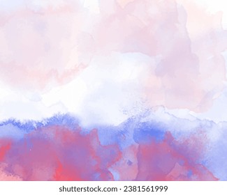 Abstract splashed watercolor background. Design for your cover, date, postcard, banner, logo.