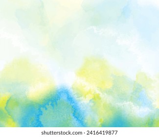 Abstract splashed watercolor background. Design for your cover, date, postcard, banner, logo.