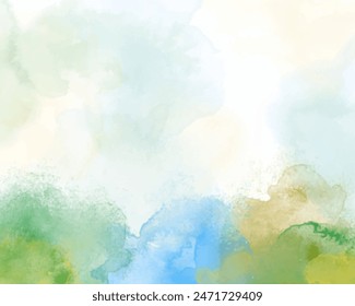 Abstract splashed watercolor background. Design for your cover, date, postcard, banner, logo.