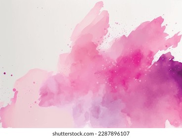 Abstract splashed watercolor textured background