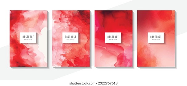 Abstract splashed watercolor textured background. Background set. 