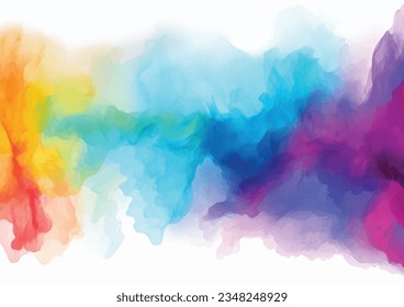 Abstract splashed watercolor textured background. Multicolored watercolor background.