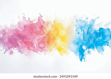 Abstract splashed watercolor textured background. Multicolored watercolor background.