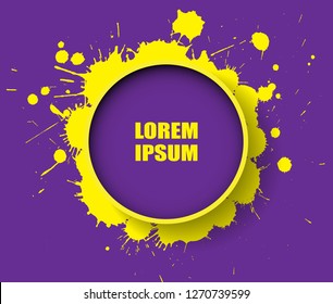 Abstract splashes background.Creative splash banner.