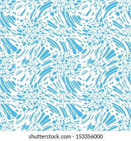 Abstract splashes seamless pattern. Vector.