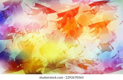 Resumen de la imagen de fondo decorativa de grunge vectorial de splashy en color