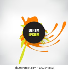 Abstract splatter banner.Vector splash for design use.