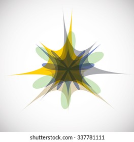Abstract Splatter Bright Paint Background. Ink Blots. Vector Illustration. 