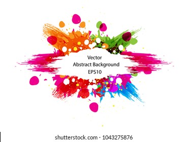 abstract splatter color background design. illustration vector design