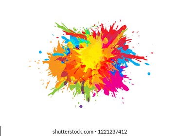 Abstract Splatter Color Background Illustration Vector Stock Vector ...