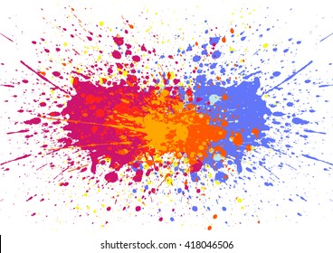 Abstract splatter color background. illustration vector design