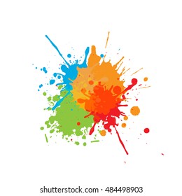 abstract splatter Color background. illustration vector design