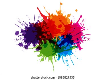 abstract splatter color design background. illustration vector design