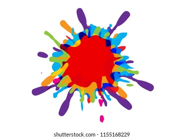 abstract splatter color design background. illustration vector design