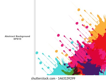 abstract splatter color design background. illustration vector design