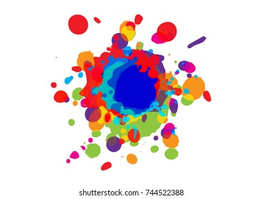 abstract splatter color design background. 