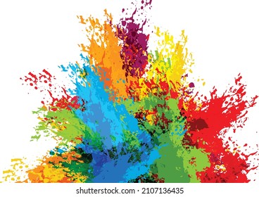 abstract splatter colorful background design. illustration vector design
